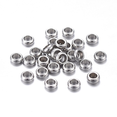 Tarnish Resistant 201 Stainless Steel Spacer Beads STAS-K200-07P-D-1