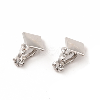 Alloy Clip-on Earring Findings PALLOY-M208-04P-1