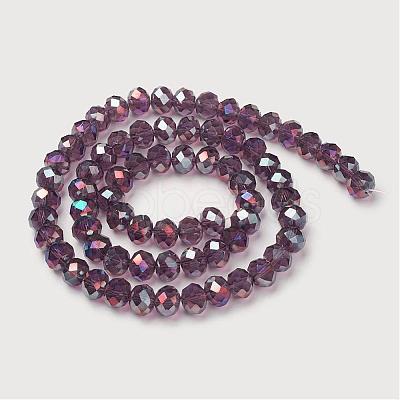 Electroplate Glass Beads Strands GR10MMY-04AB-1