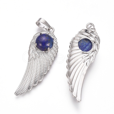 Natural Lapis Lazuli Pendants G-L512-P08-1