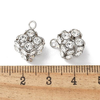 Brass Rhinestone Pendants KK-U057-01P-01-1