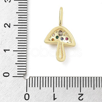 Brass Micro Pave Cubic Zirconia Pendants KK-S514-04F-G-1