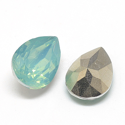 Pointed Back Resin Rhinestone Cabochons RESI-T014-10x14mm-A20-1
