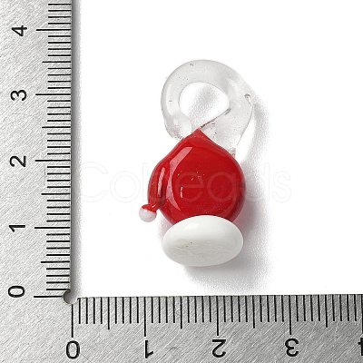 Christmas Handmade Lampwork Pendants LAMP-L081-01F-1
