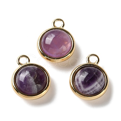 Natural Amethyst Pendants X-STAS-L022-398E-G-1