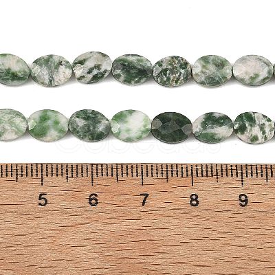 Natural Green Spot Jasper Beads Strands G-H349-A01-20-1
