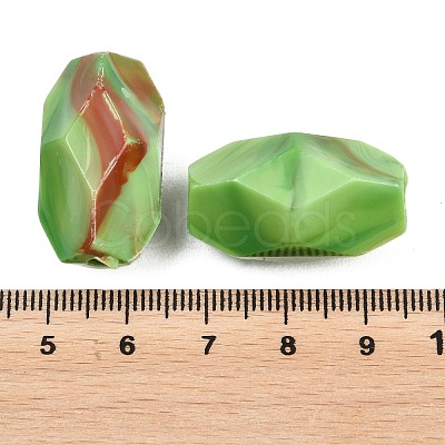 Opaque Acrylic Imitation Gemstone Beads OACR-G064-06B-1
