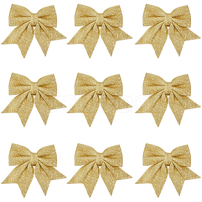 10Pcs Glitter Foam Bowknot Ornament Accessories FIND-GF0008-55B-1