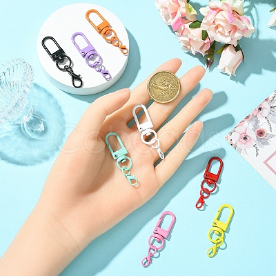 8Pcs Alloy Swivel Clasps KEYC-YW00195-1