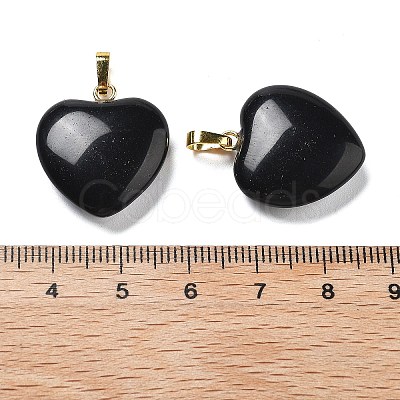 Natural Obsidian Pendants G-G956-B40-G-1