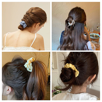 Polyester Hair Accessories OHAR-TADJ0099-02-1