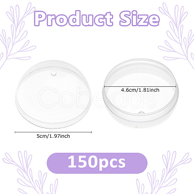 Plastic Round Vending Machine Egg Capsules AJEW-WH0609-530A-1