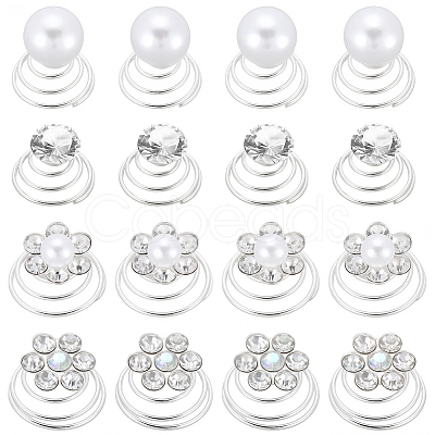 Spiral Hair Pin Coil Iron Hair Accessories OHAR-SP0001-12A-1