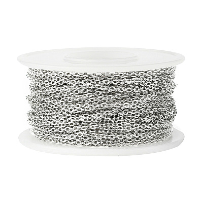 Tarnish Resistant 304 Stainless Steel Cable Chains CHS-F001-03P-1