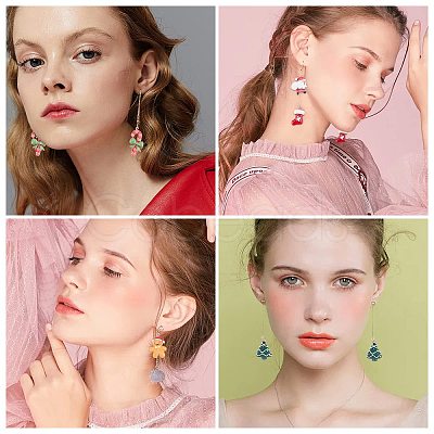 20Pcs 10 Style Opaque Resin Pendants RESI-SC0001-77P-1