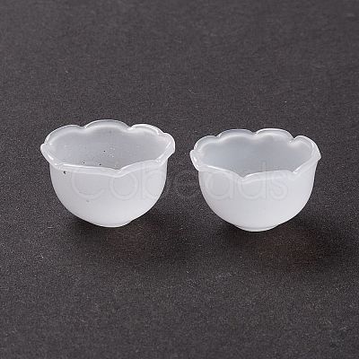 Handmade Blown Glass Flower Beads GLAA-Z003-02-1