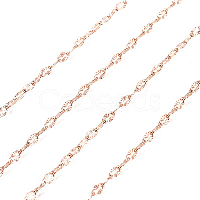 Ion Plating(IP) 304 Stainless Steel Textured Dapped Chains CHS-D004-02RG-1
