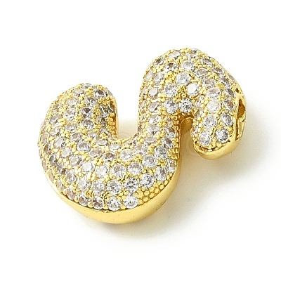 Rack Plating Brass Cubic Zirconia Pendants KK-S378-02G-S-1