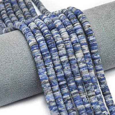 Natural Sodalite Beads Strands G-P575-B26-6x1mm-1