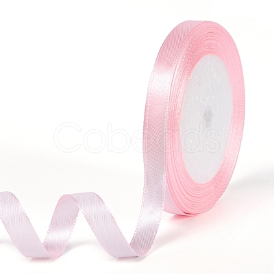 Breast Cancer Pink Awareness Ribbon Making Materials Valentines Day Gifts Boxes Packages Single Face Satin Ribbon RC10mmY004-1