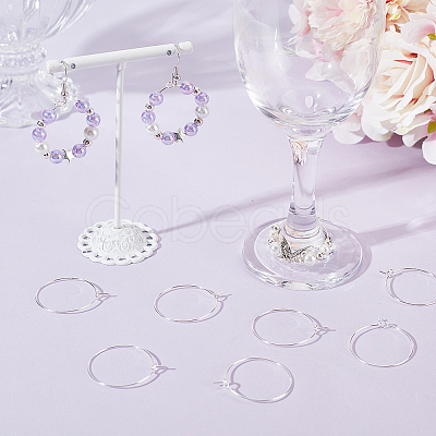 100Pcs 316 Surgical Stainless Steel Wine Glass Charms Rings STAS-BBC0005-97B-1