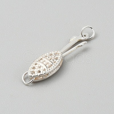 Sterling Silver Box Clasps FIND-WH0139-648S-1