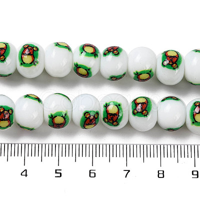 Printing Glass Beads for Necklaces Bracelets Making GLAA-B020-02A-02-1