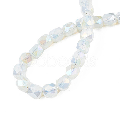 Electroplate Glass Beads Strands X-EGLA-N002-13-A14-1