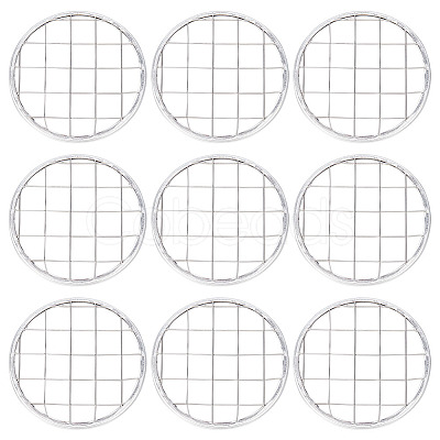24Pcs 304 Stainless Steel Mesh Lids for Water Planting Glass Vase AJEW-BC0002-18-1