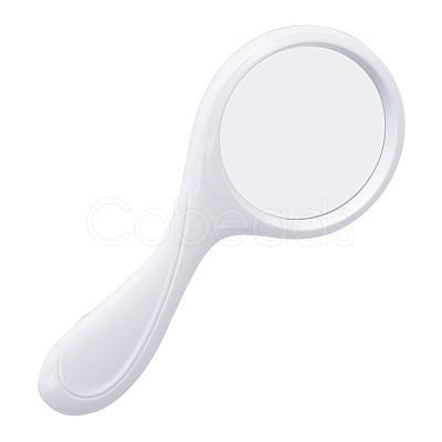 ABS Plastic Curved Handle Handheld Magnifier AJEW-L073-05-1