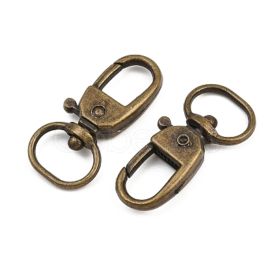 Zinc Alloy Swivel Clasps AL-CBAC079-16AB-1