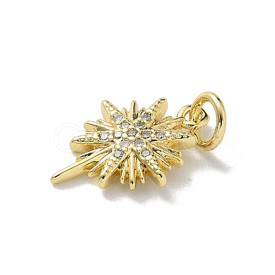 Brass Micro Pave Cubic Zirconia Pendants KK-M300-06G-01-1