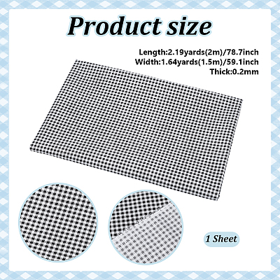 Tartan Polyester Fabric DIY-WH0816-561C-1