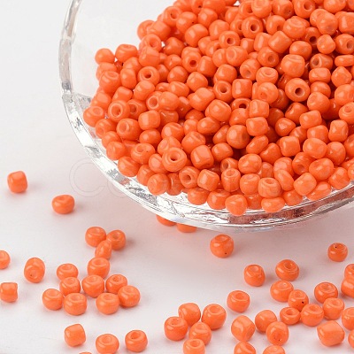 (Repacking Service Available) Baking Paint Glass Seed Beads SEED-C024-B-K4-1