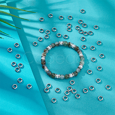 200Pcs Ring 304 Stainless Steel Spacer Beads STAS-UN0058-87D-P-1
