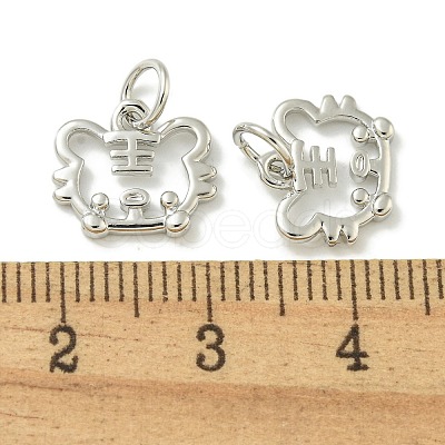 Rack Plating Brass Pendants KK-K386-01I-P-1
