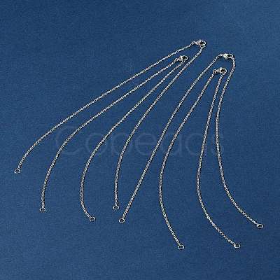 4Pcs 304 Stainless Steel Cable Chain Necklace Making STAS-FS0001-81P-1