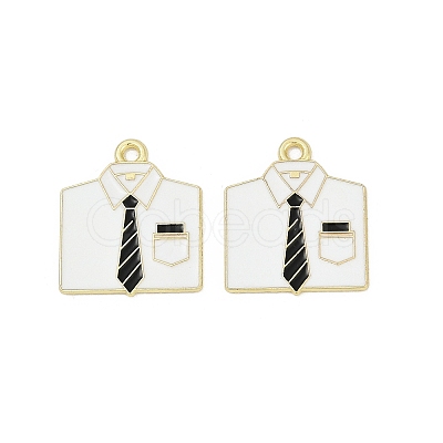 Father's Day Alloy Enamel Pendants ENAM-V001-03D-G-1
