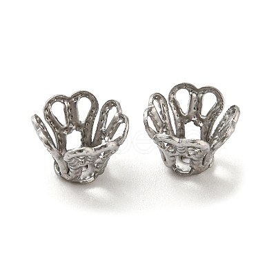 Non-Tarnish 316 Surgical Stainless Steel Bead Caps X-STAS-Q310-09B-P-1