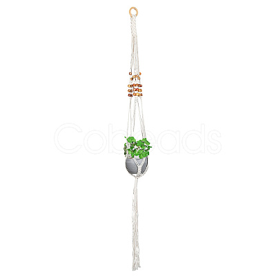 Cotton Macrame Plant Hangers AJEW-WH20072-57B-1