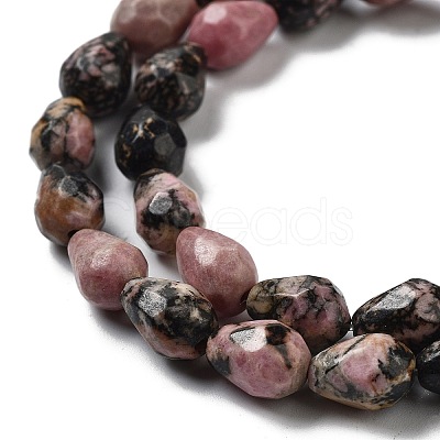 Natural Rhodonite Beads Strands G-P520-B25-01-1