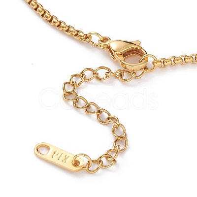 PVD Vacuum Plating 304 Stainless Steel Box Chain Necklaces NJEW-JN03232-1