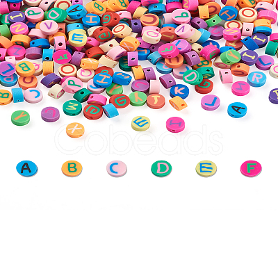 300Pcs Handmade Polymer Clay Colours Beads CLAY-CW0001-02B-1