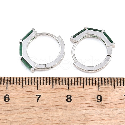 Brass Micro Pave Cubic Zirconia Hoop Earrings KK-CBA8324-12P-02-1