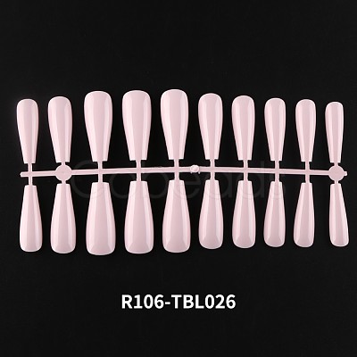 Solid Color Plastic Seamless Toe False Nail MRMJ-R106-TBL026-1