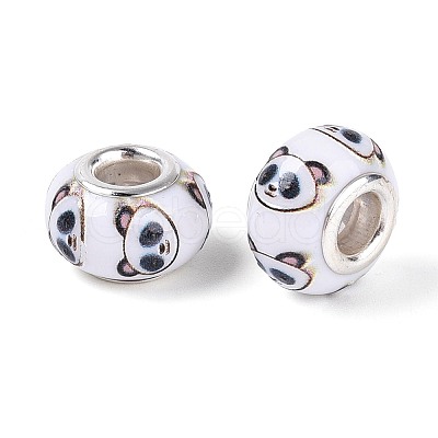 Opaque Resin European Beads RPDL-T004-01D-1