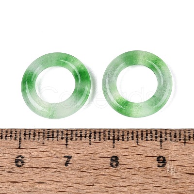 Dyed Natural White Jade Linking Rings G-Q601-43C-1