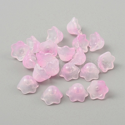 Handmade Lampwork Bead Caps LAMP-WH0005-03D-1