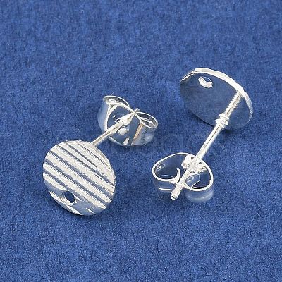 304 Stainless Steel Ear Stud Findings STAS-O119-17A-S-1