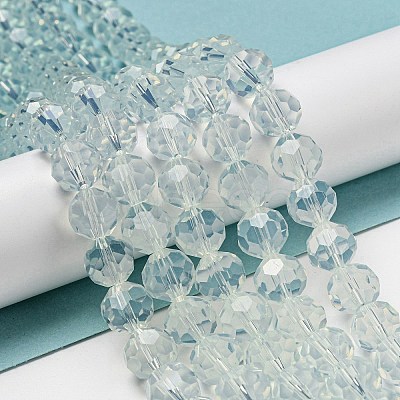 Imitation Jade Glass Beads Stands EGLA-A035-J10mm-D06-1